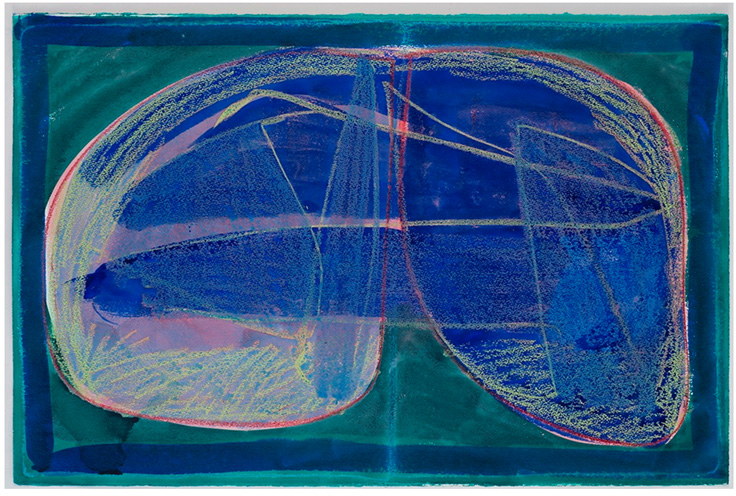 Different states     2014   watercolor/oil pastel on paper    26x40"