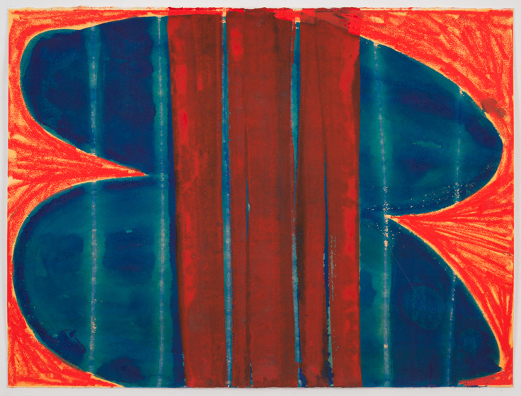 blue and red