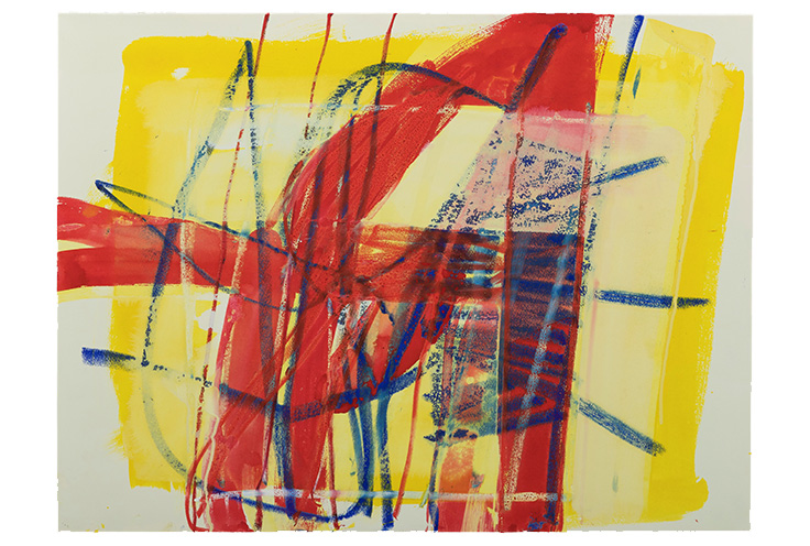 Different states     2014   watercolor/oil pastel on paper    26x40"