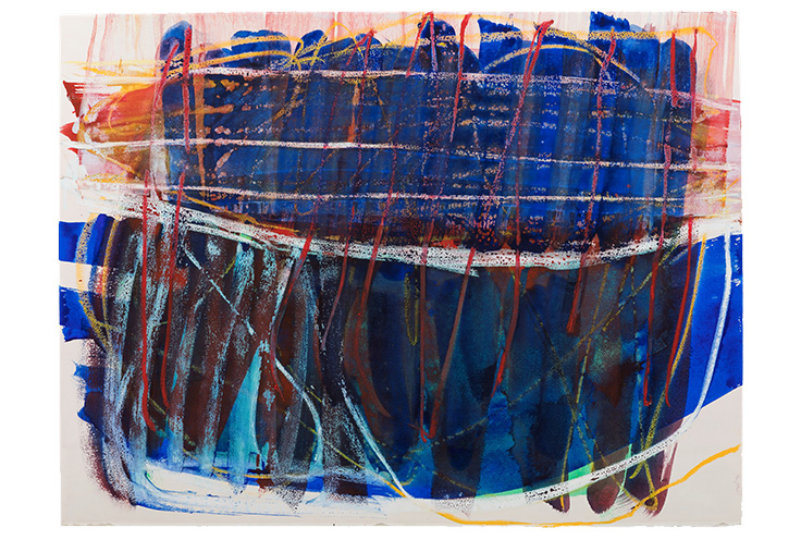 Different states     2014   watercolor/oil pastel on paper    26x40"