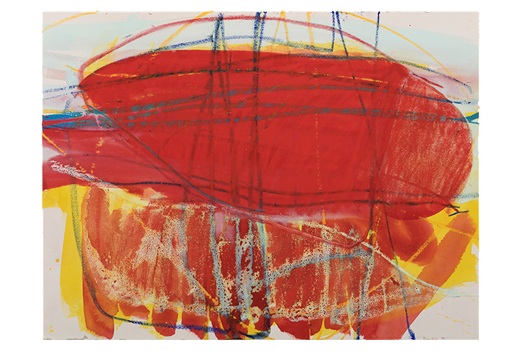 Different states     2014   watercolor/oil pastel on paper    26x40"